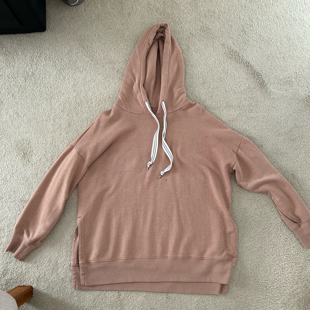 Aerie Brown Knit Hoodie